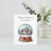 Snow Much Fun Christmas Greeting Card - Wishing Yo Kaart (Staand voorkant)