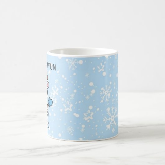 Snow Much Fun | Cute Winter Coffee Mug Koffiemok (Center)