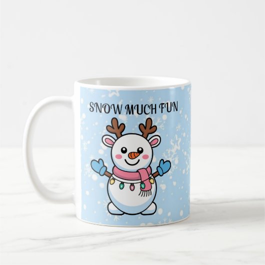 Snow Much Fun | Cute Winter Coffee Mug Koffiemok (Links)