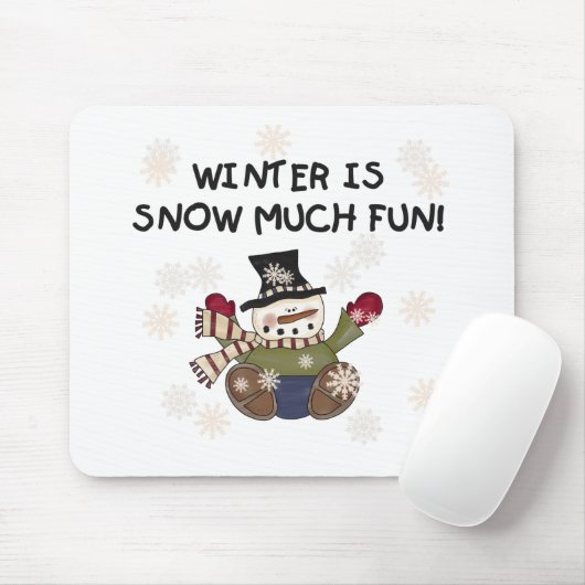 Snow Much Fun Muismat (Met muis)