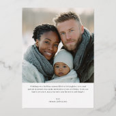 Snow Much Fun Winter Photo Folie Feestdagenkaart (Achterkant)