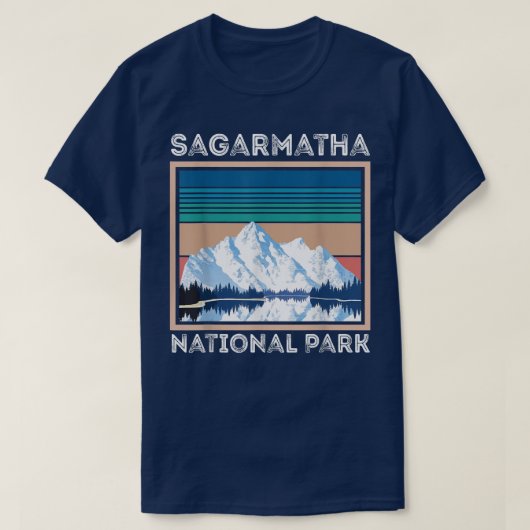 Snow National Park Sagarmatha Everest Tibet Nepal T-shirt (Design voorkant)