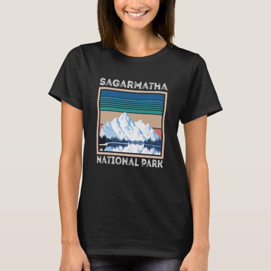Snow National Park Sagarmatha Everest Tibet Nepal T-shirt (Voorkant)