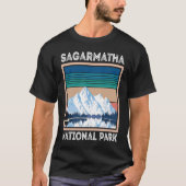 Snow National Park Sagarmatha Everest Tibet Nepal T-shirt (Voorkant)