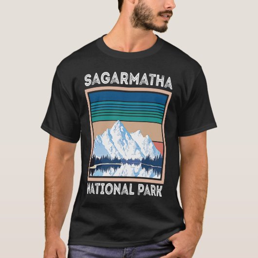 Snow National Park Sagarmatha Everest Tibet Nepal T-shirt (Voorkant)