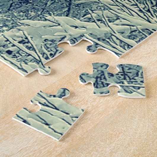 SNOW ON THE BRANCHES LEGPUZZEL (Zijkant)