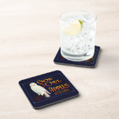 Snow Owl Apples Bier Onderzetter (Rechterzijde)