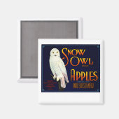 Snow Owl Apples Magneet (Voorkant / Achterkant)