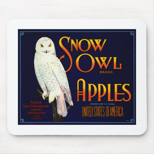 Snow Owl Apples Muismat (Voorkant)