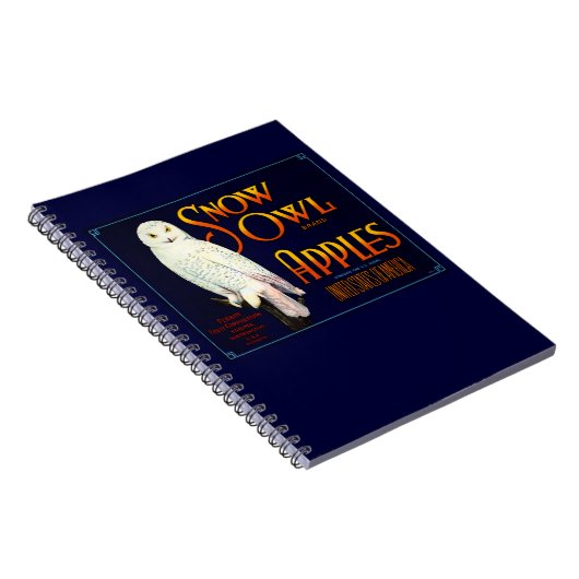 Snow Owl Apples Notitieboek (Rechterzijde)