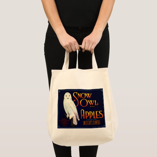 Snow Owl Apples Tote Bag (Voorkant (product))