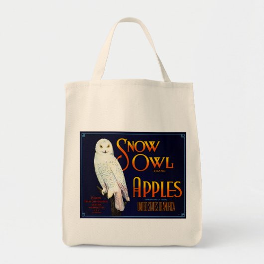 Snow Owl Apples Tote Bag (Voorkant)