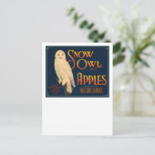 Snow Owl Brand Apples Briefkaart (Staand voorkant)