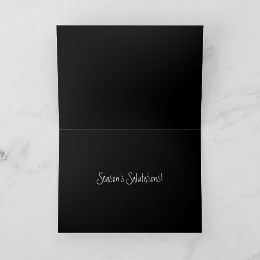 Snow Owl Feestdagen Kaart (Binnen)