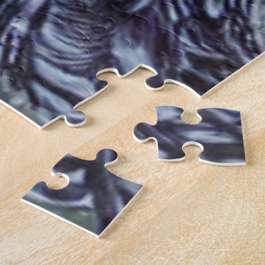 Snow Owl Jigzaag Puzzle Legpuzzel (Zijkant)