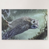 Snow Owl Jigzaag Puzzle Legpuzzel (Horizontaal)