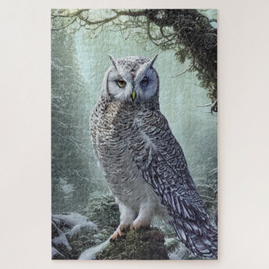 Snow Owl Jigzaag Puzzle Legpuzzel (Verticaal)