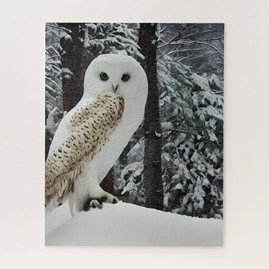 Snow Owl Legpuzzel (Verticaal)