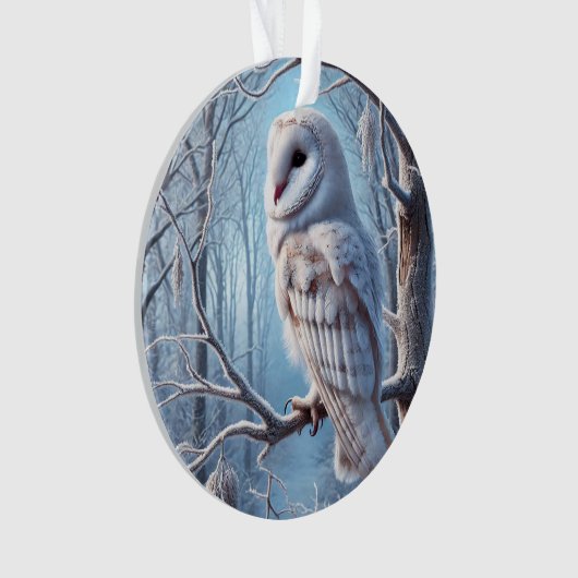 Snow Owl Ornament (voorkant)
