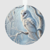 Snow Owl Ornament (achterkant)
