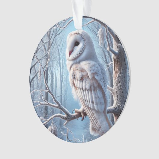 Snow Owl Ornament (voorkant)