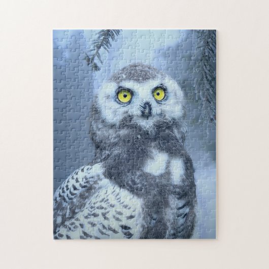 Snow Owl Photo Puzzle Legpuzzel (Verticaal)