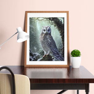 Snow Owl Poster