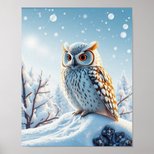 Snow Owl-Poster Poster