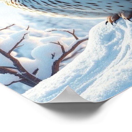 Snow Owl-Poster Poster (Hoek)