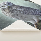 Snow Owl Sherpa Blanket Sherpa Deken (3/4)