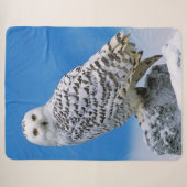 Snow Owl Sherpa Deken (Voorkant (horizontaal))