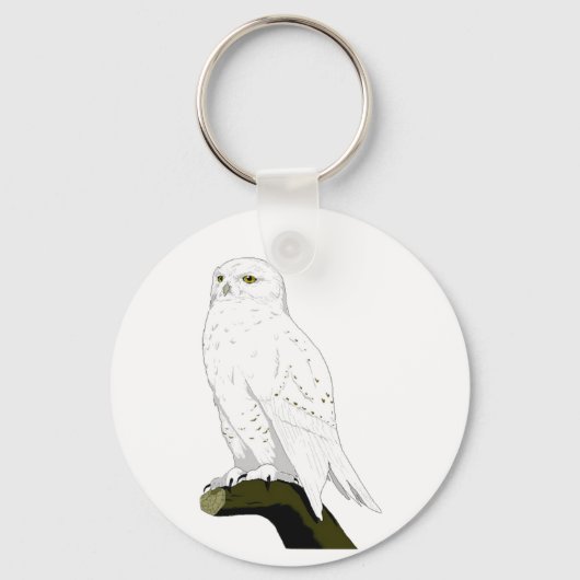 Snow Owl Sleutelhanger (Voorkant)