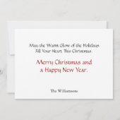 Snow Packets Gold Merry Kerstwintery-foto Feestdagenkaart (Achterkant)