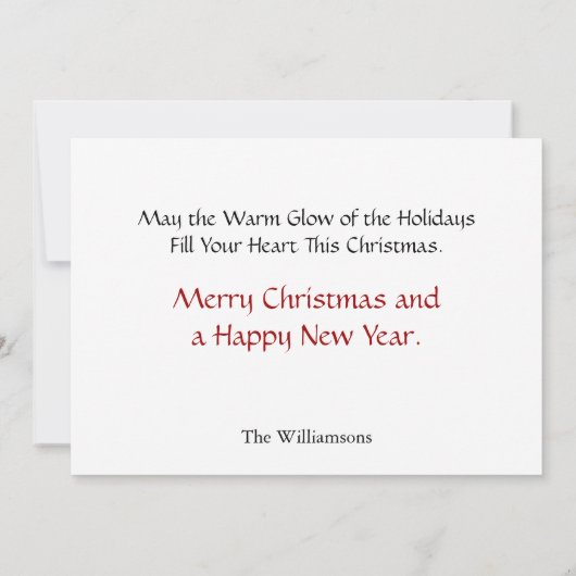 Snow Packets Gold Merry Kerstwintery-foto Feestdagenkaart (Achterkant)