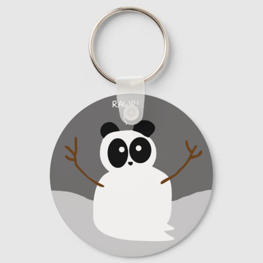 Snow Panda Sleutelhanger (Voorkant)