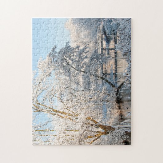 Snow Park Creek & Bridge, 252 stuks puzzel (Verticaal)