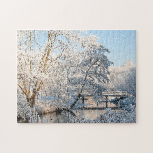 Snow Park Creek & Bridge, 252 stuks puzzel Legpuzzel (Horizontaal)