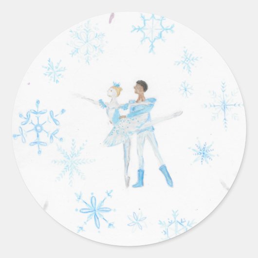 Snow Pas de Deux Sticker (Voorkant)