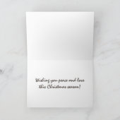 Snow Peace on Earth Feestdagen Kaart (Binnen)