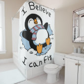 Snow Penguin Douchegordijn (In situ)