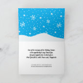 Snow Penguins Company Vakantie Groet Kaart (Binnen)