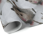 Snow Possum Cadeaupapier (Rol Hoek)