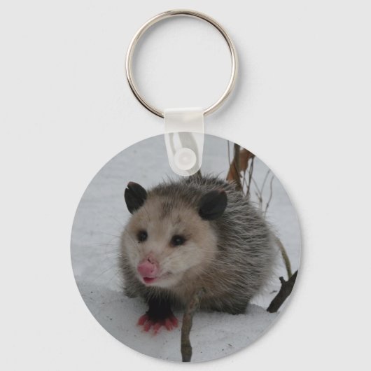Snow Possum Sleutelhanger (Voorkant)