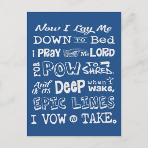 Snow Prayer Briefkaart