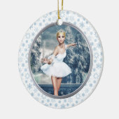 Snow Princess Ballerina Double Sided Art Ornament (Links)
