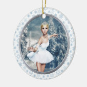 Snow Princess Ballerina Joyeux Noël Ornament (Links)