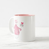 Snow Princess Holiday Tshirts en Gifts Tweekleurige Koffiemok (Voorkant links)