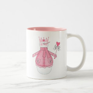 Snow Princess Holiday Tshirts en Gifts Tweekleurige Koffiemok