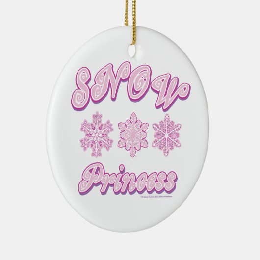 Snow Princess Keramisch Ornament (Rechts)