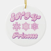 Snow Princess Keramisch Ornament (Voorkant)